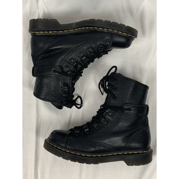 Dr Martens Coralline Women’s Black Combat Lace Up Boots US size 5 Grunge Goth - Picture 7 of 11